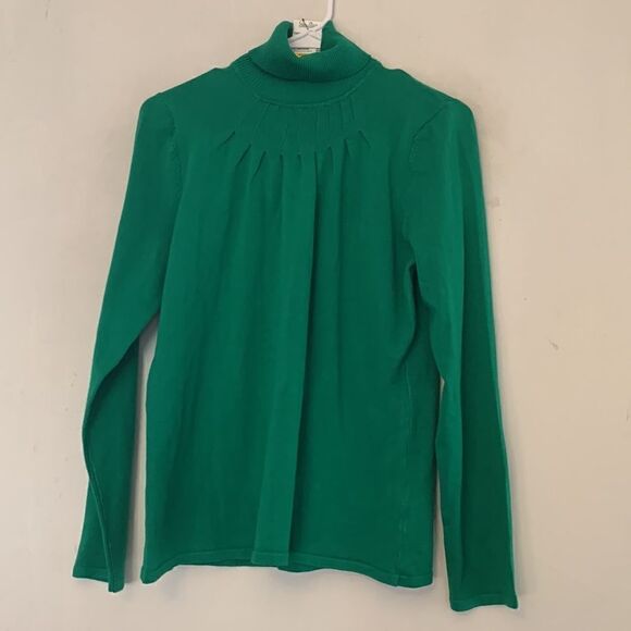 RED green turtleneck long sleeve sweater Size XL NWT - Picture 3 of 8